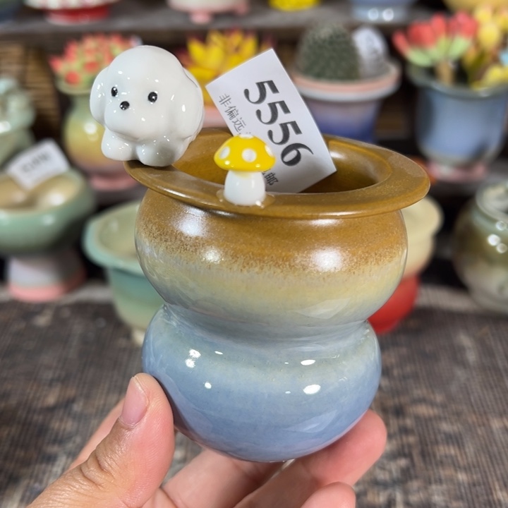 口5高7 手工花盆满30包邮