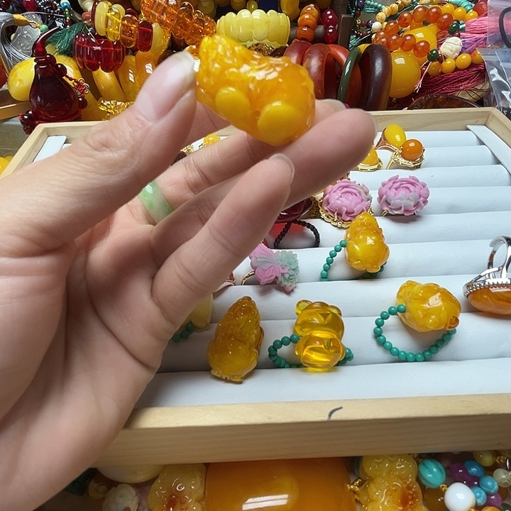 树脂制品诗*N1979貔貅戒指