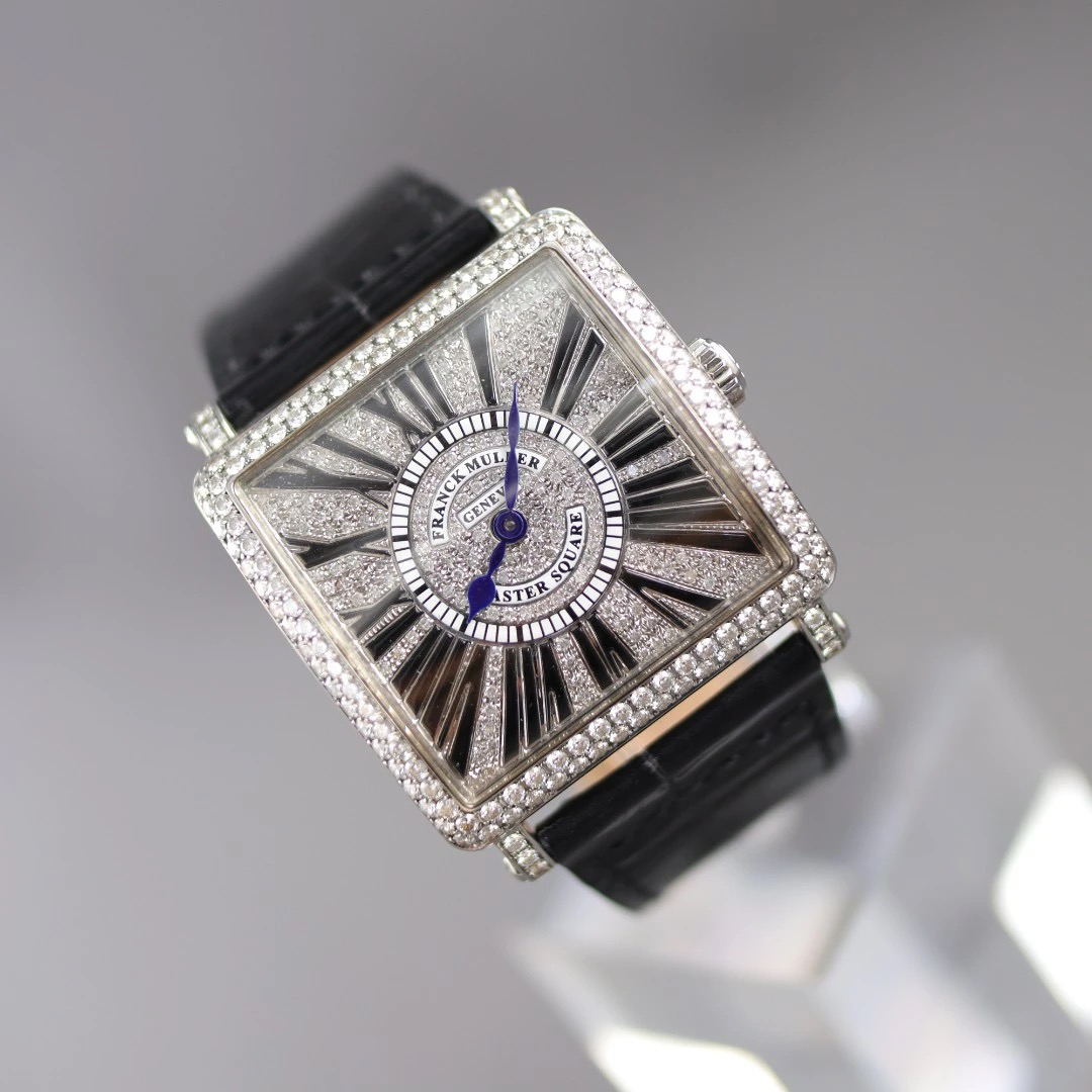 95新  志杰/法穆兰6002/表径33*33/石英机芯/后镶钻/全套女士后钻