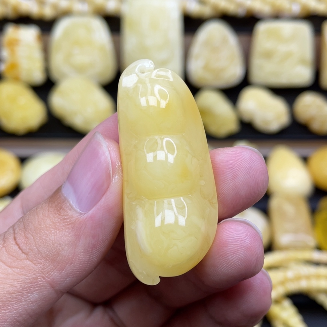 裸石琥珀未镶嵌琥珀蜜蜡
