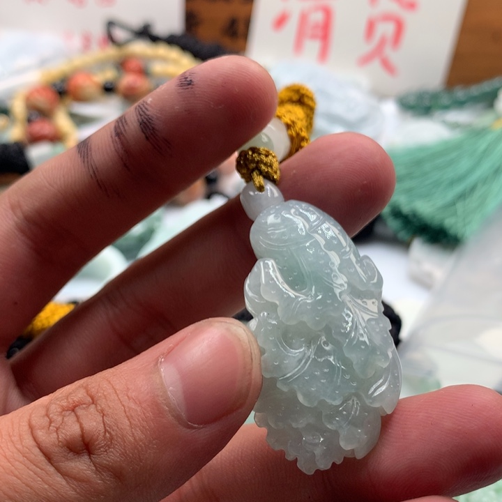 颈饰未镶嵌翡翠保真天然a货翡翠