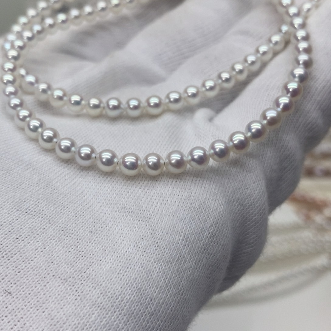 淡水珍珠项链银S925镶嵌漠***藜