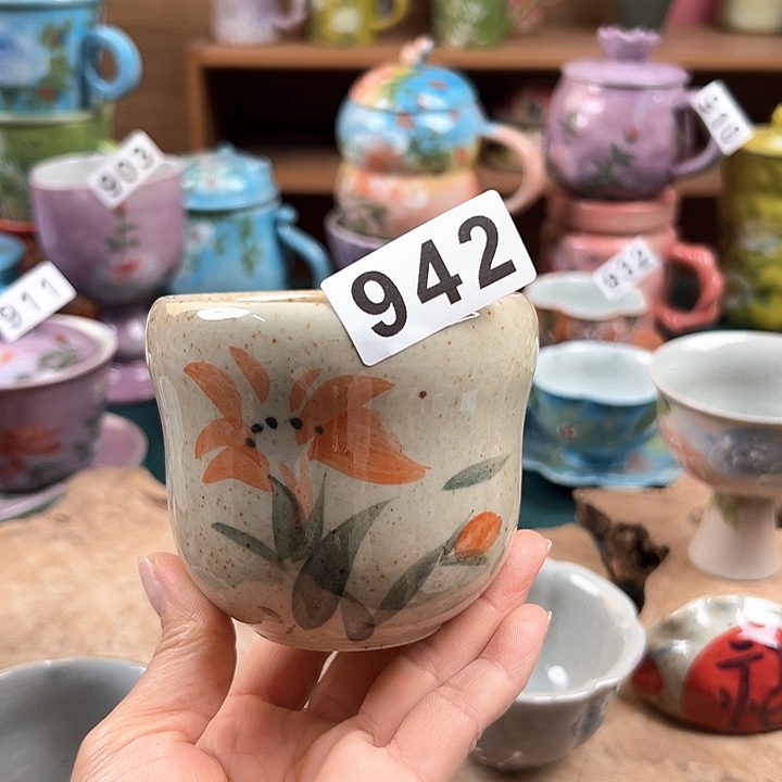 杯景德镇陶瓷手绘作品942