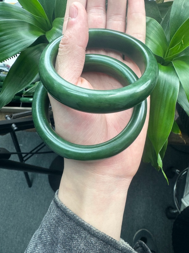天然和田玉碧玉轮胎手镯拍一发一多样性发货
