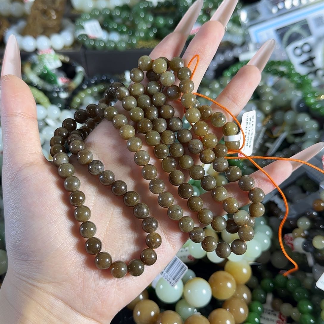 和田玉未镶嵌项链164