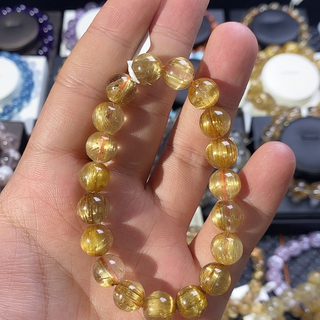 未镶嵌手链水晶金发晶