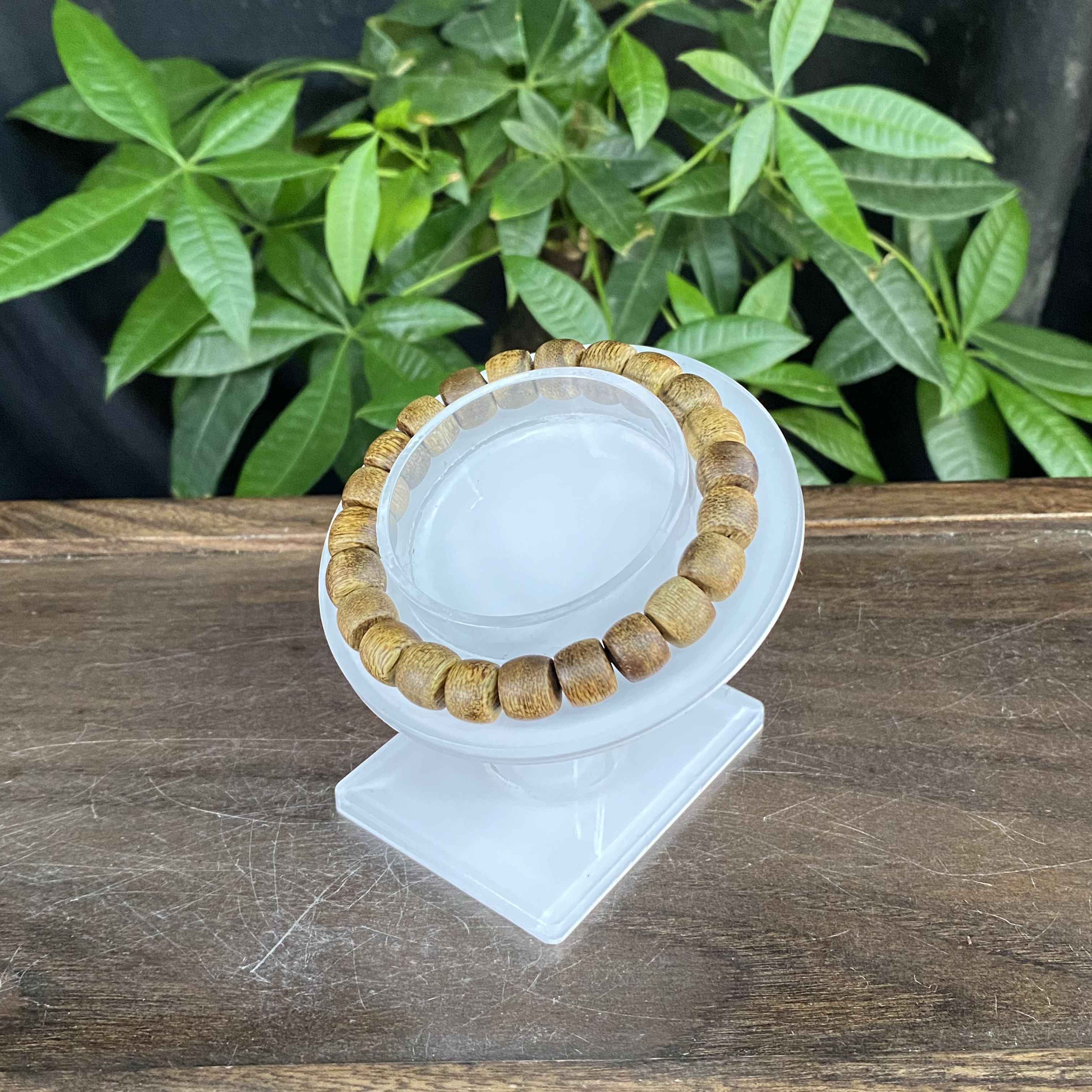 GXCX-4676 99沉海南棋楠鼓珠单圈7.5g 约：9mm*23颗