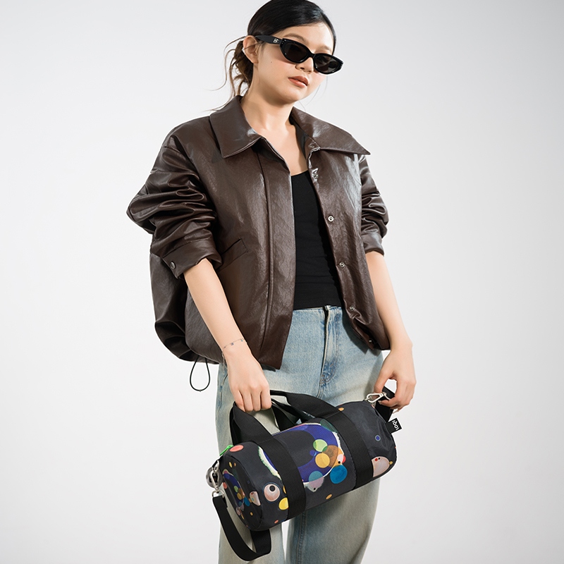 LOQI时尚单肩斜挎包轻便旅行袋行李袋防水游泳健身包mini旅行包