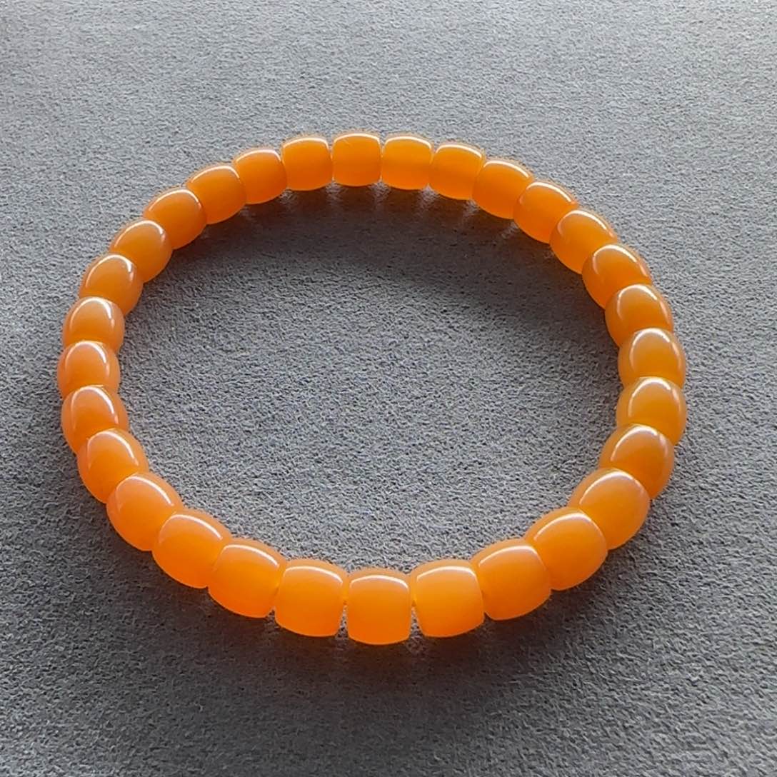 石英质玉（缅黄）手串未镶嵌