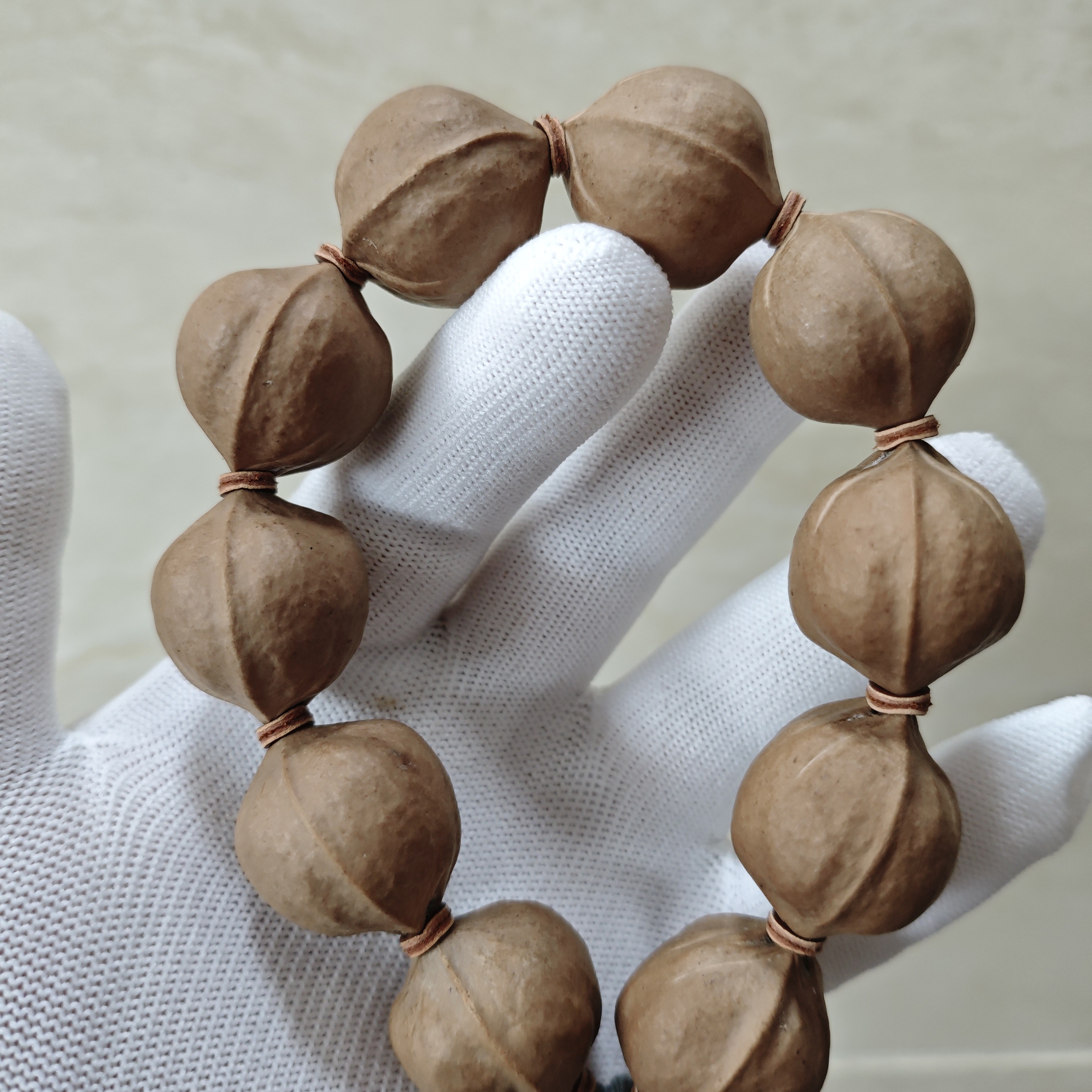 【24系列】三花梅林铁核精品素串橄榄核手串