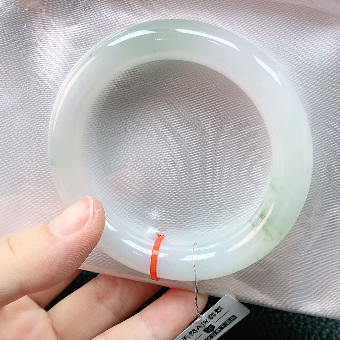翡翠手镯未镶嵌55胖圆