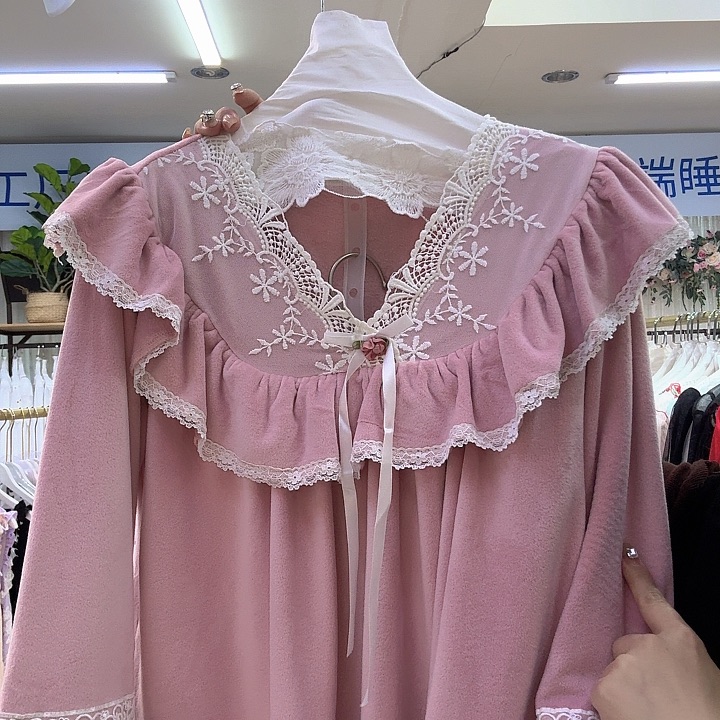 三醋酯纤维欧货加绒两件套