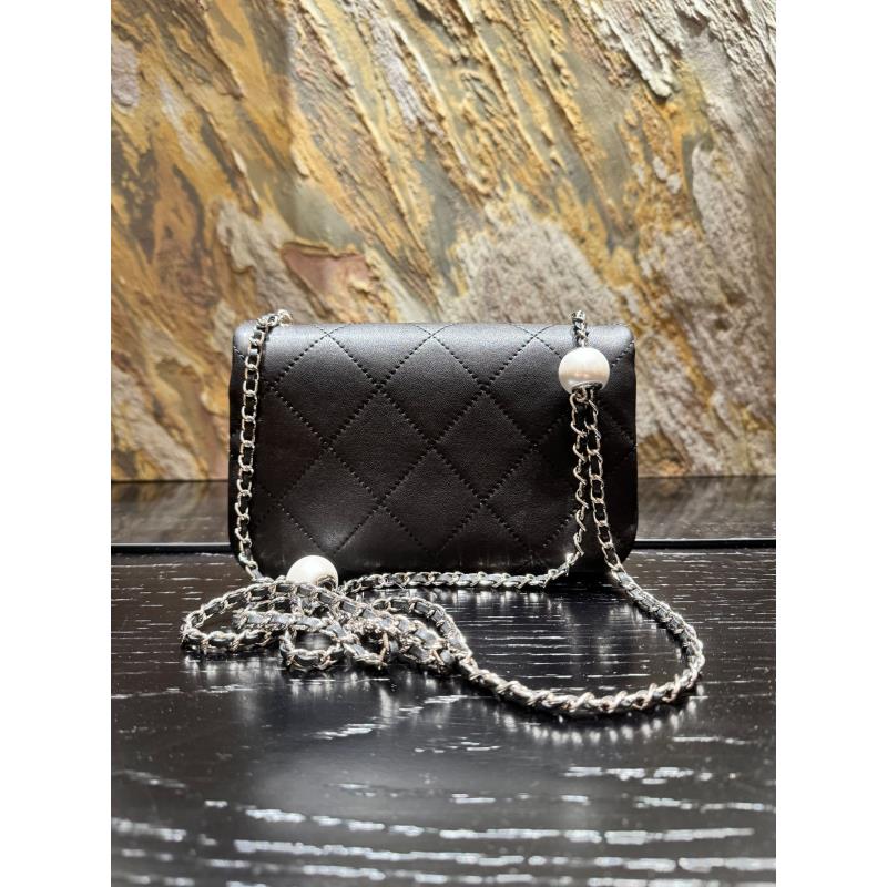 HIRMRIS手工真皮包550793-黑 双珠香黑色