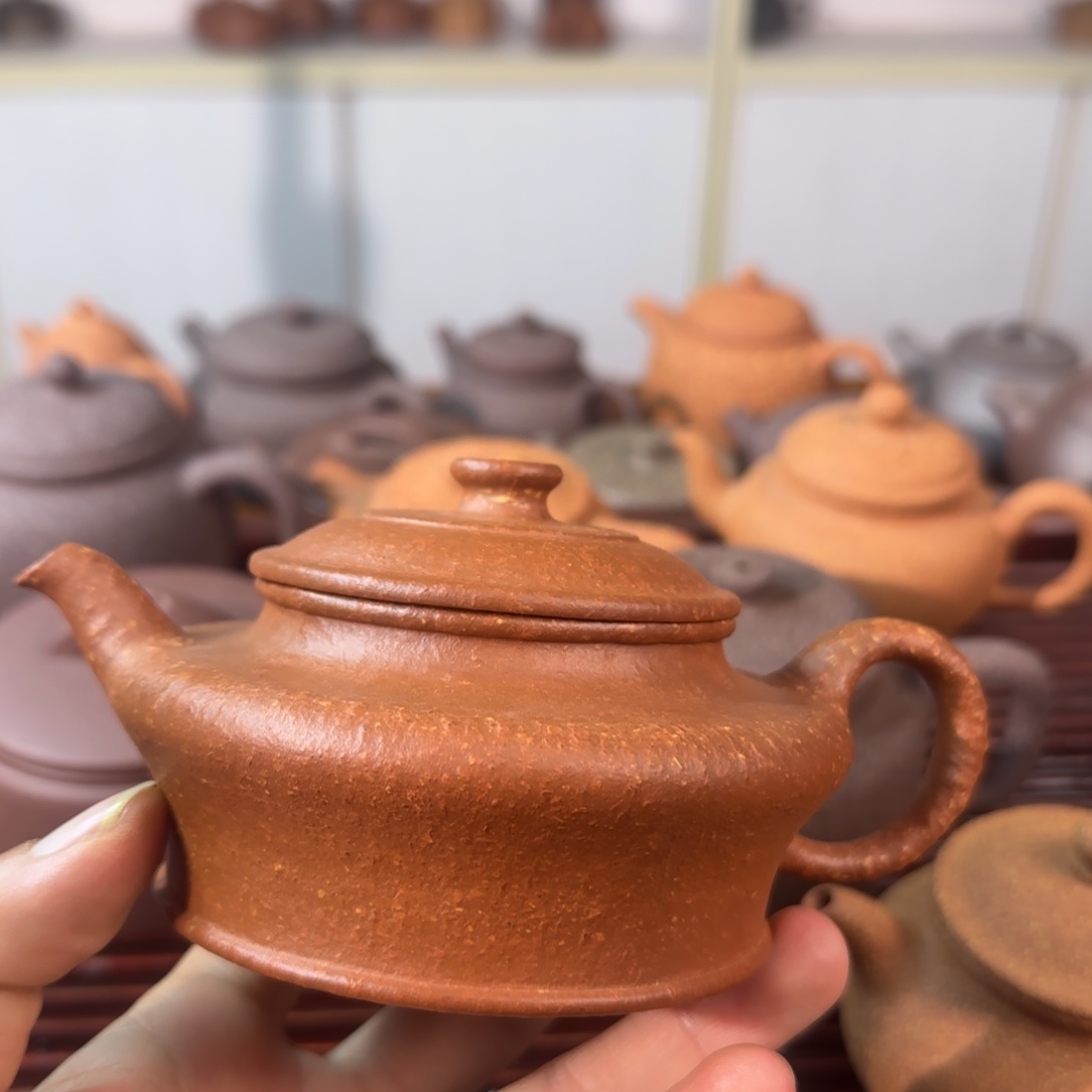 苍***8紫砂茶壶八目红降虚扁249cc