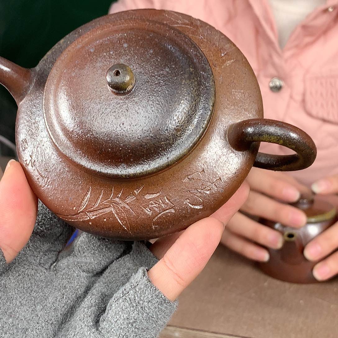 紫砂茶壶纯自然柴烧