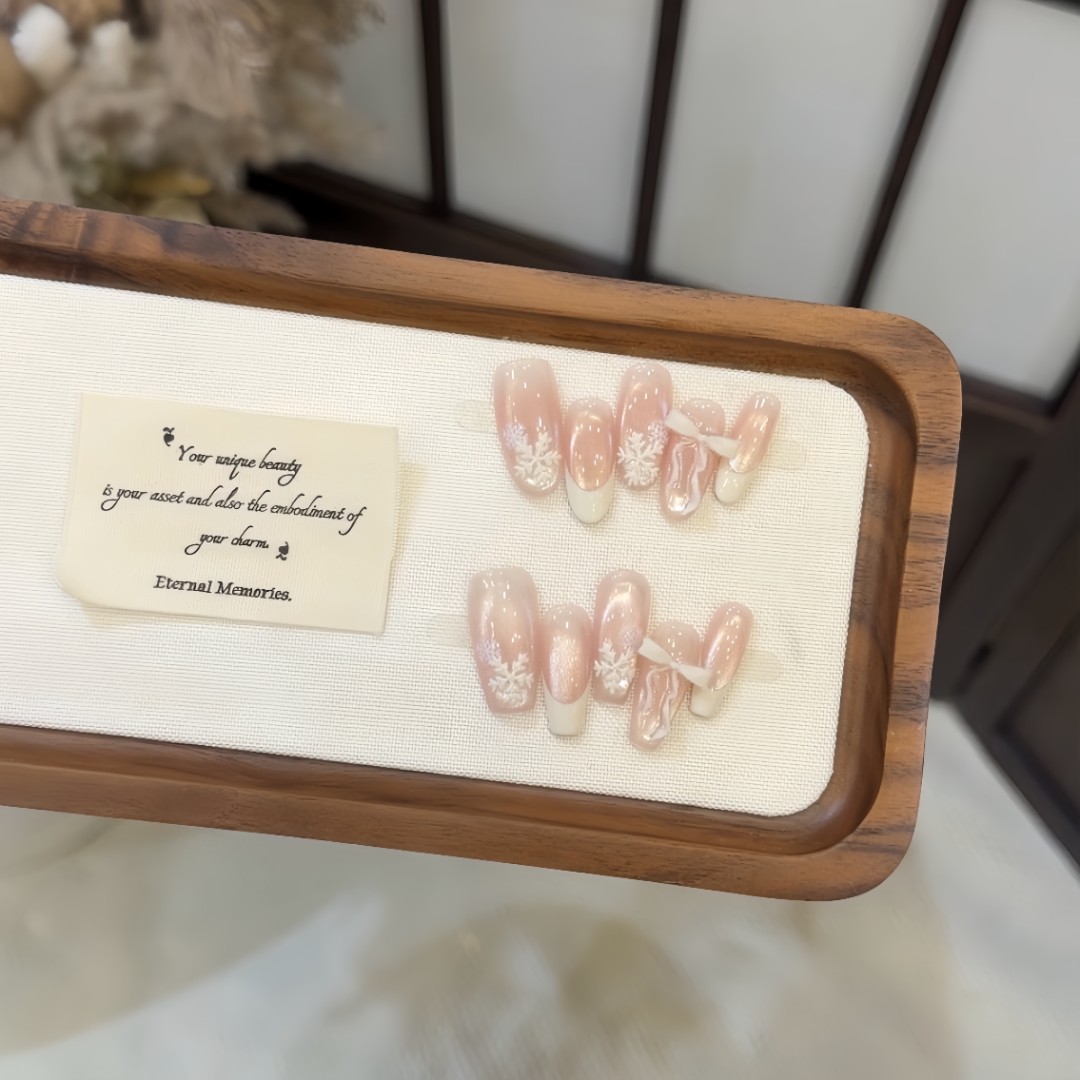 W-雪绒花-XingHeJiYu轻奢高定美甲 10片装