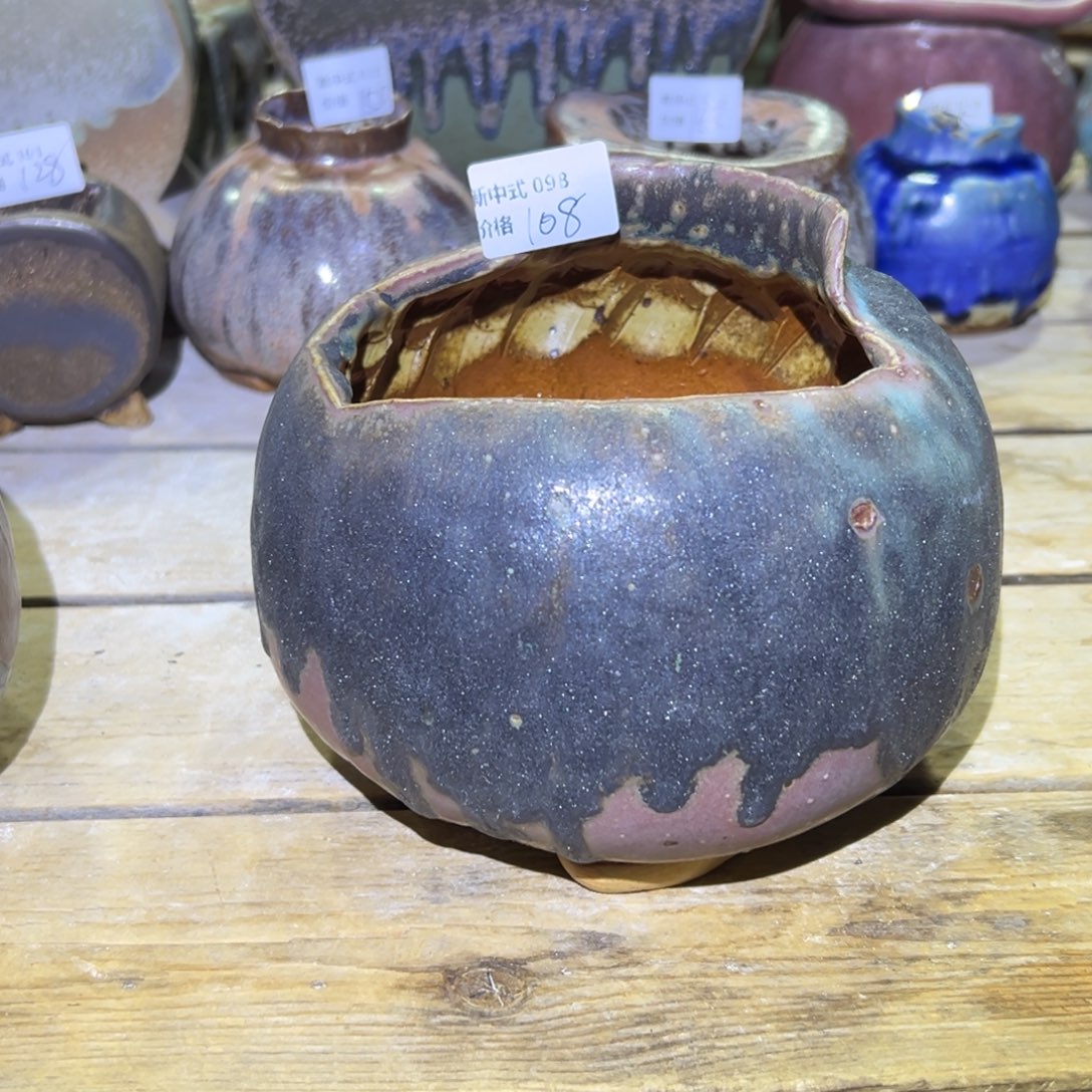 粗砂花盆阿***?新中式D098盆盆盆