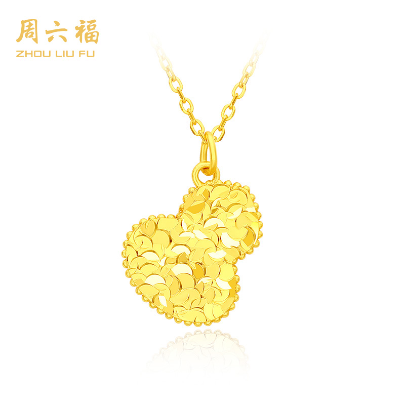 ZHOU LIU FU/周六福 坠链均925银 小金葫芦项链N1D5032G