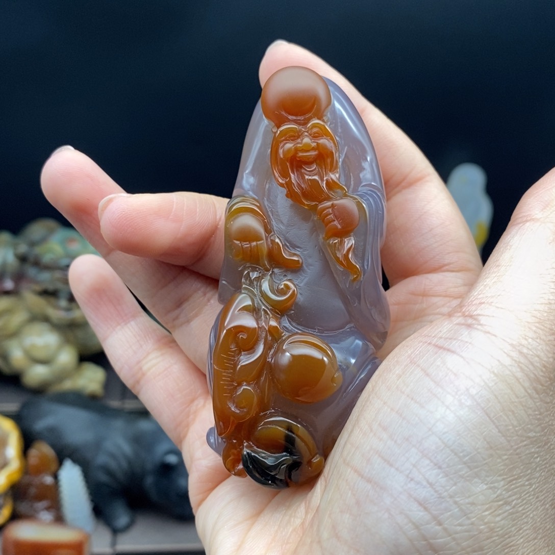 玛瑙/玉髓吊坠(不含链)未镶嵌