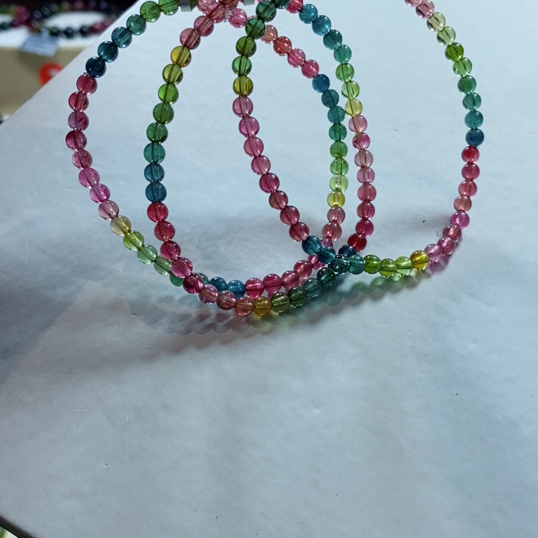 碧玺手链未镶嵌多样性发一条