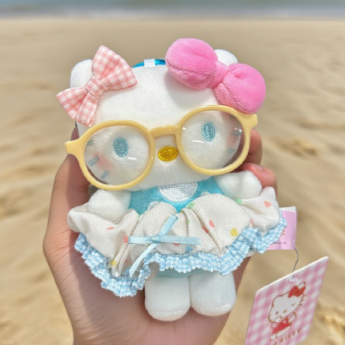 正版夏日HelloKitty蛋糕裙可爱包包挂件diy毛绒玩偶钥匙扣生日礼