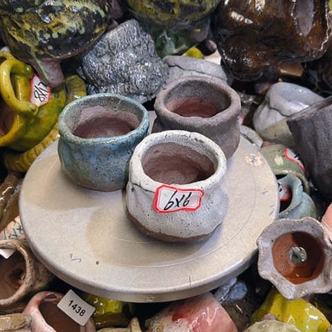 粗陶花盆手工花盆制作就这样