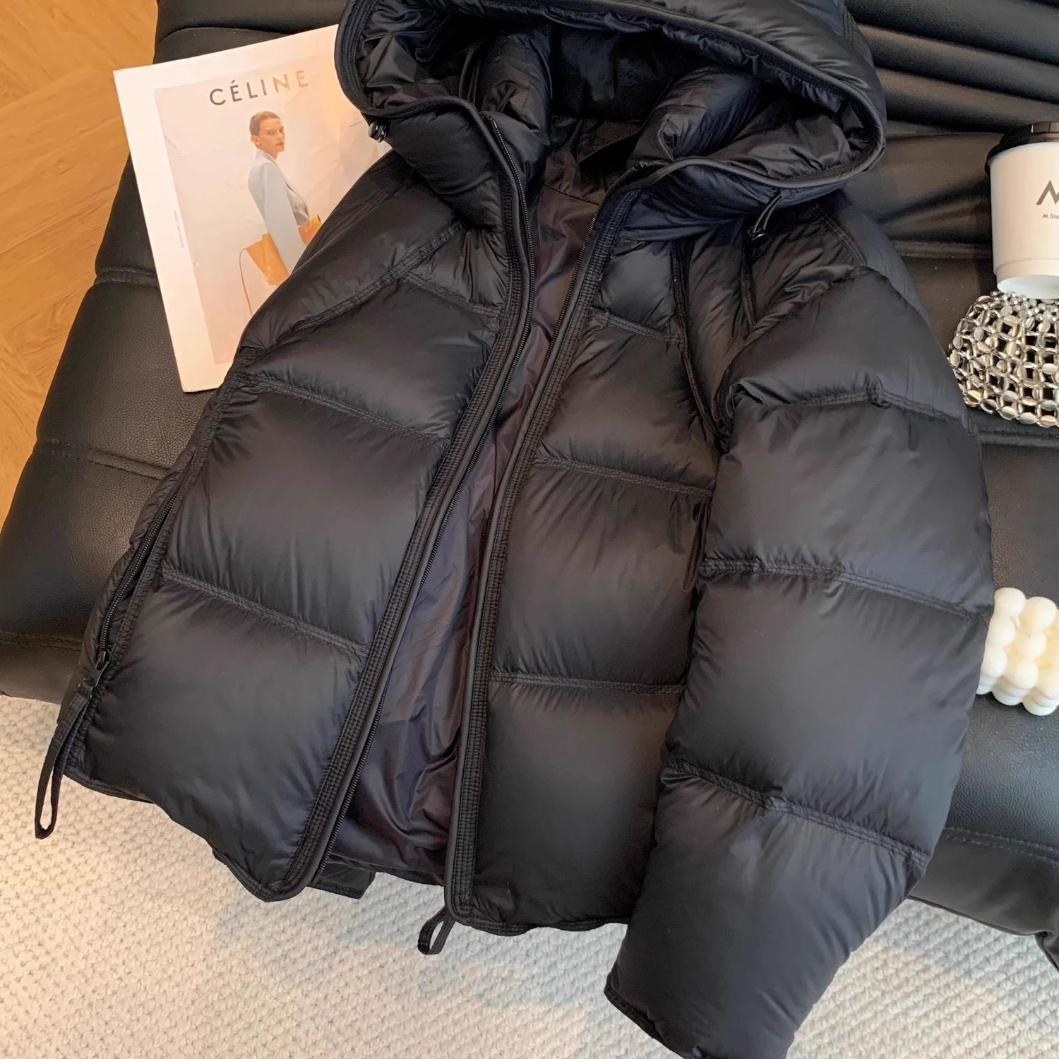 大码韩系连帽棉服女冬季设计感超好看氛围感甜美小众气质显瘦外套