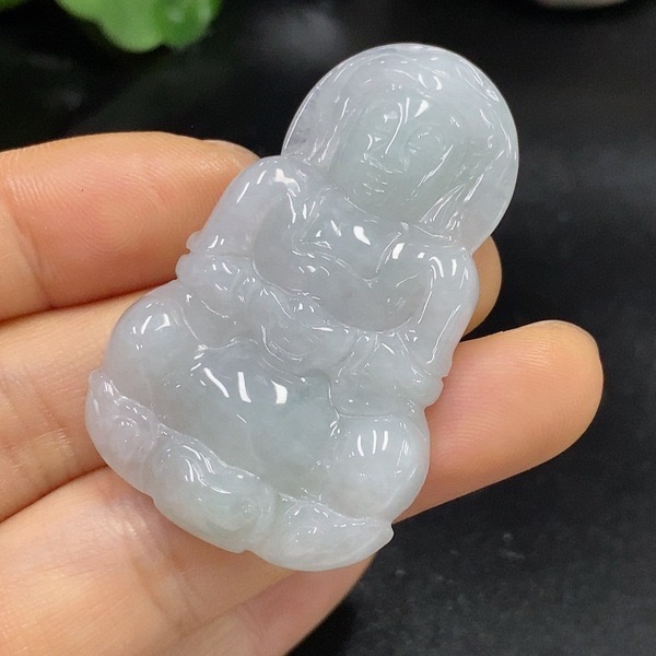 H57-天然A货翡翠-观音