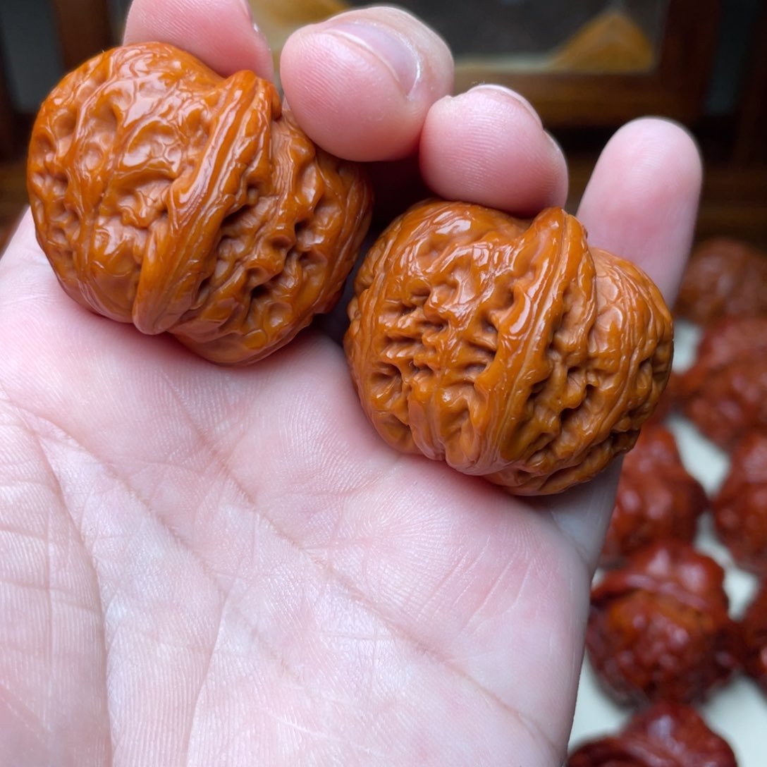 文玩核桃把件元宝39