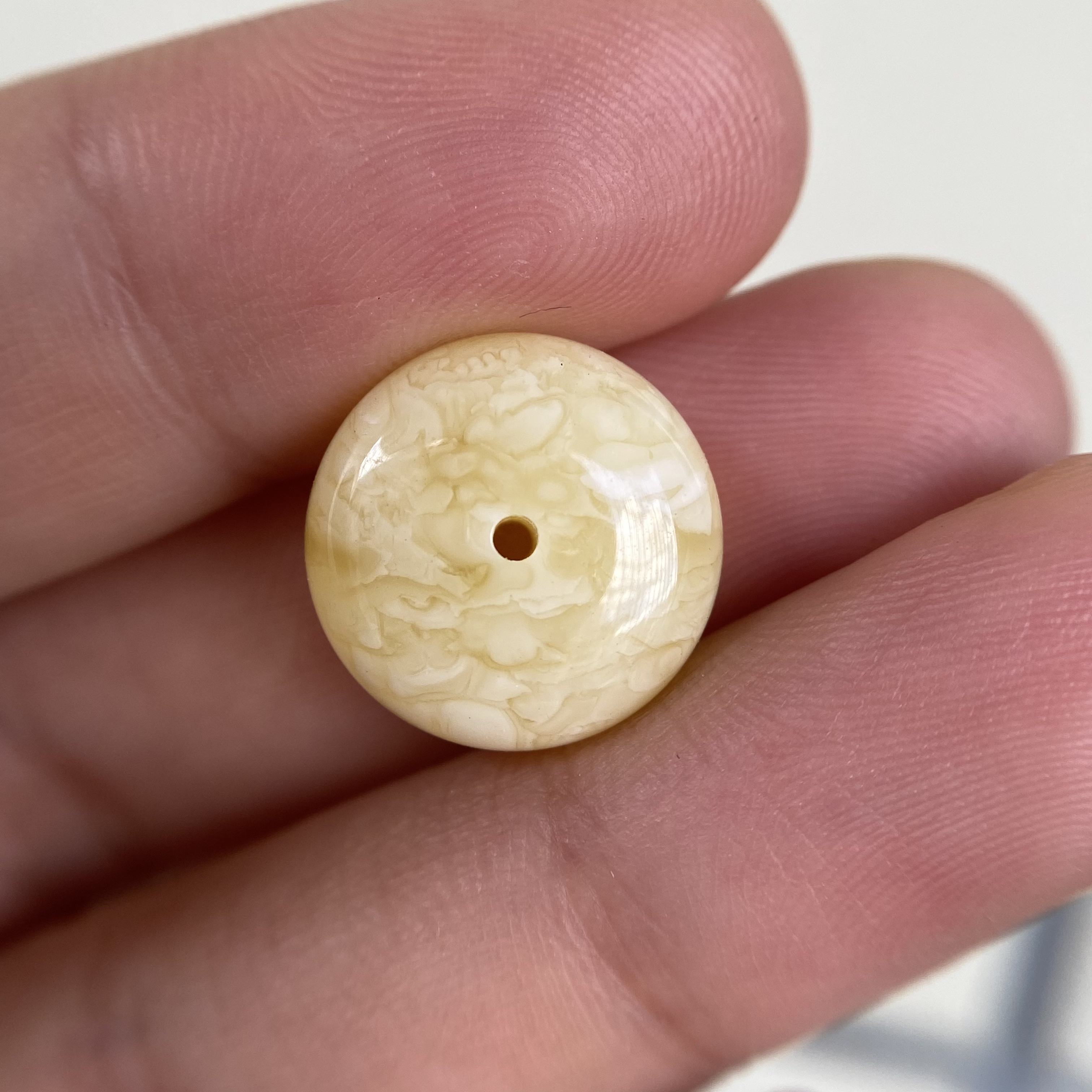 蜜蜡千层珠14.5×7.2mm，花纹好看，无优化保天然