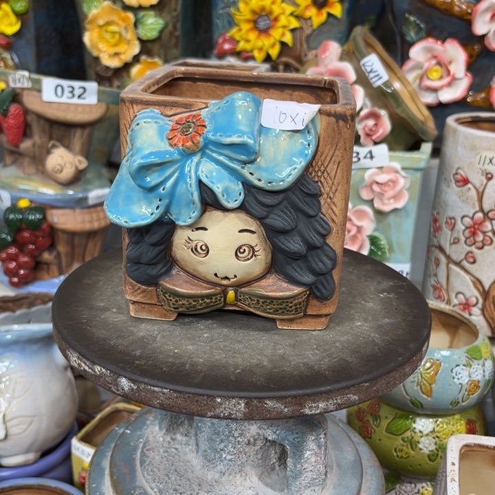 紫砂花盆粗陶材质多肉花盆