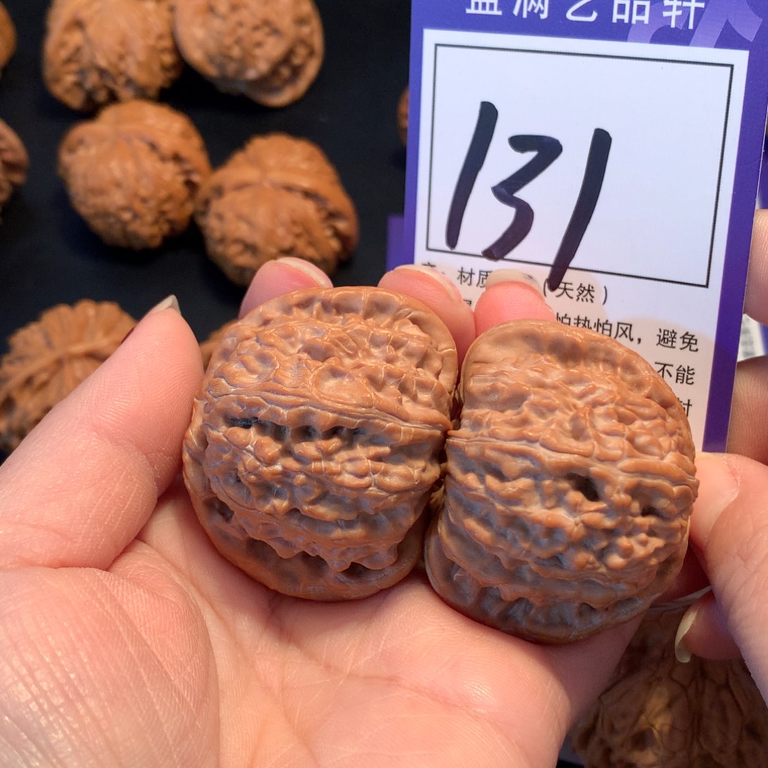 望***·文玩核桃把件131白狮子4.3