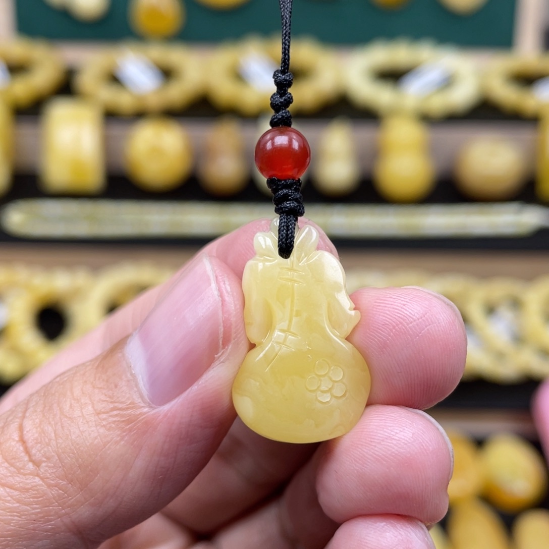 琥珀裸石未镶嵌琥珀蜜蜡