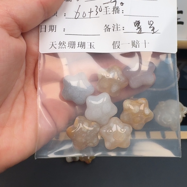 ****️硅化玉合金颈饰珊瑚玉
