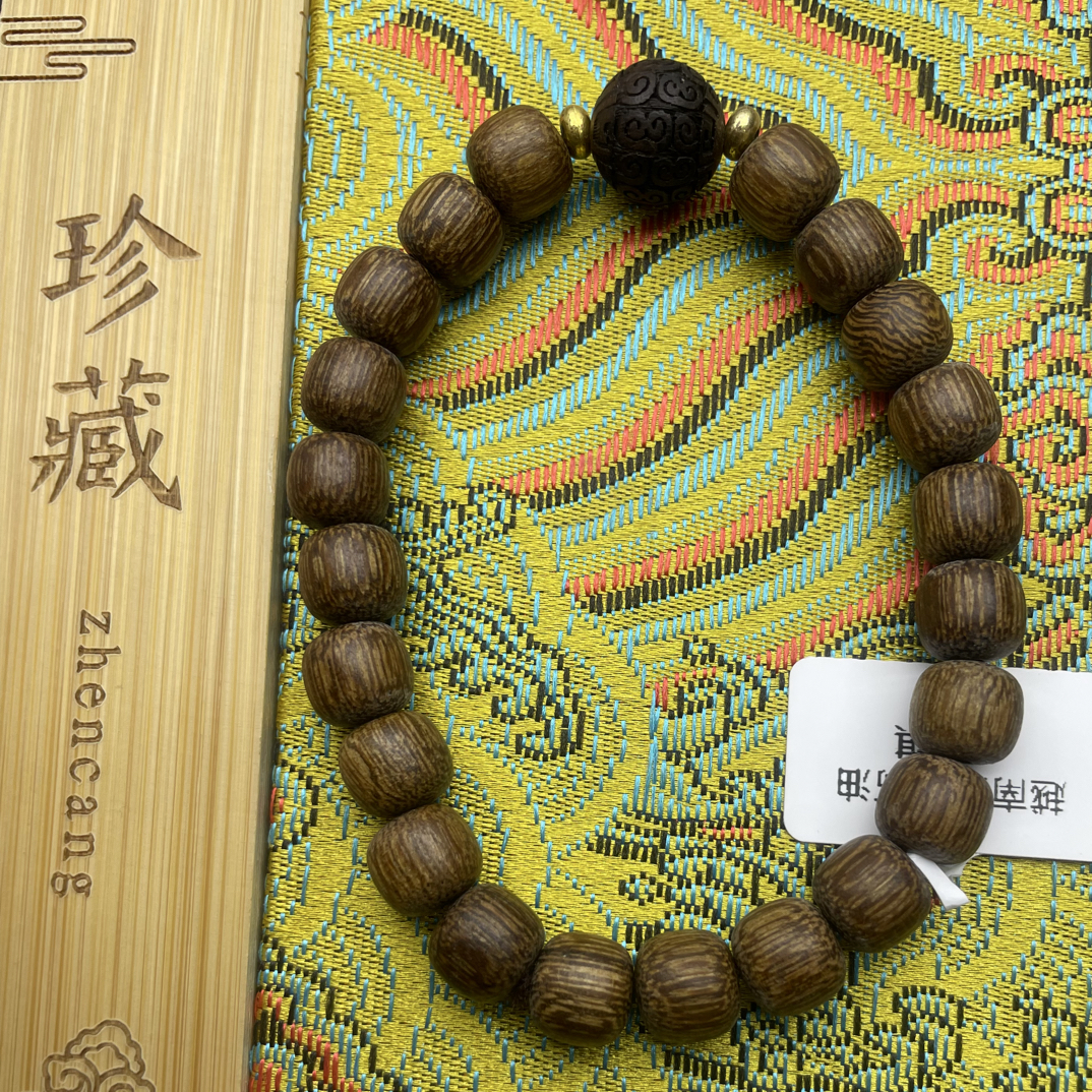 增香沉香木【渝木文玩】8mm手串A004