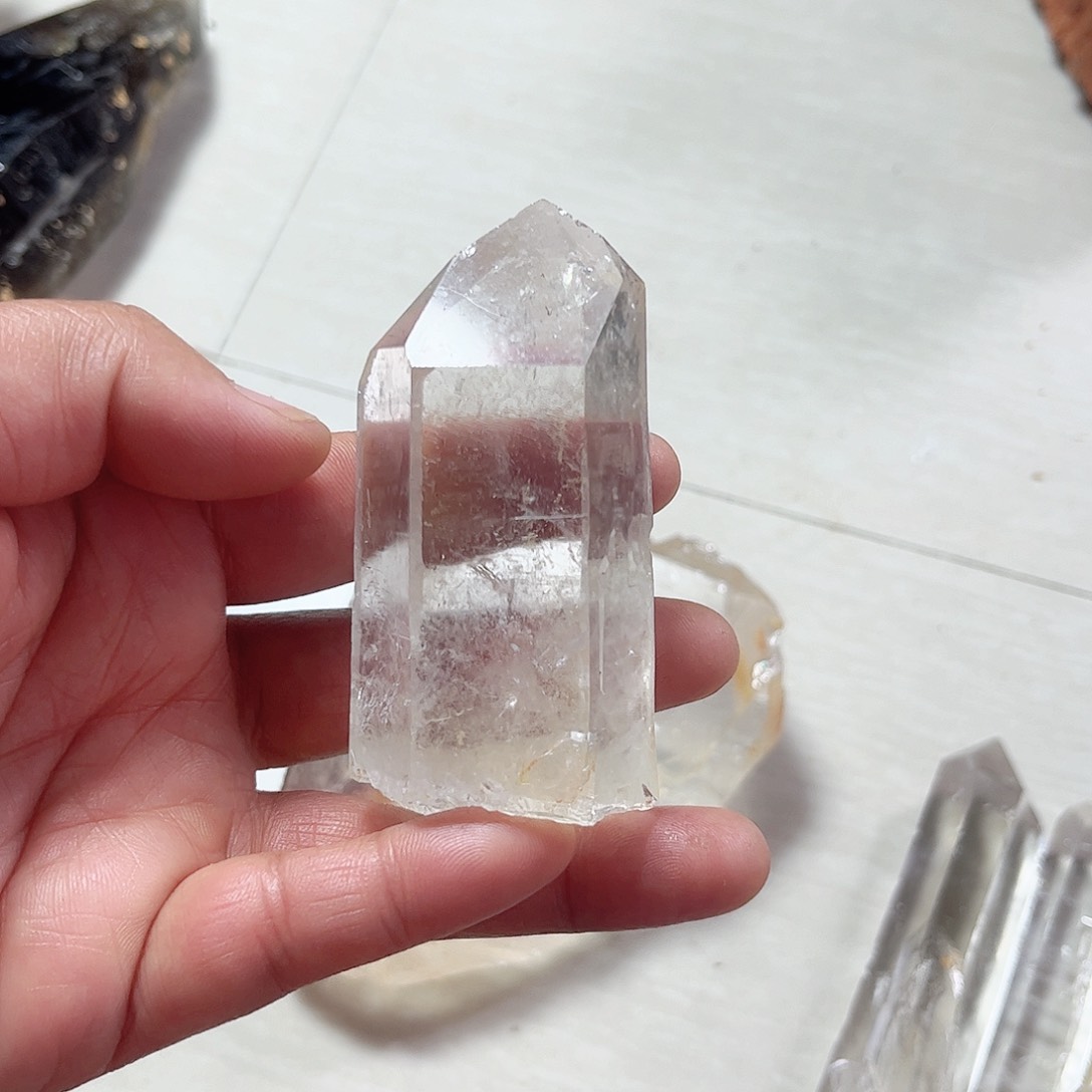 水晶天然水晶原石摆件未镶嵌燕**妞