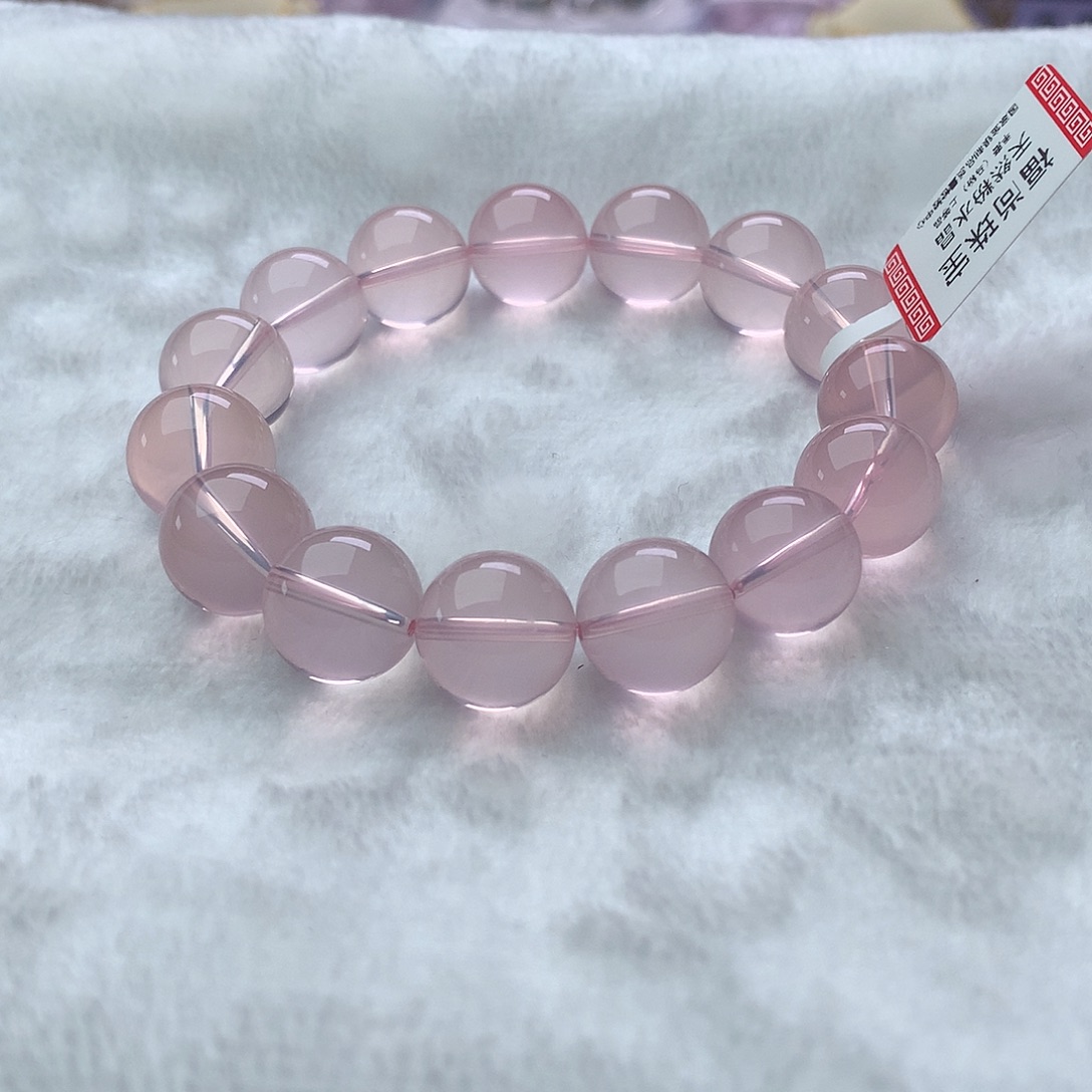 手串水晶未镶嵌粉水晶