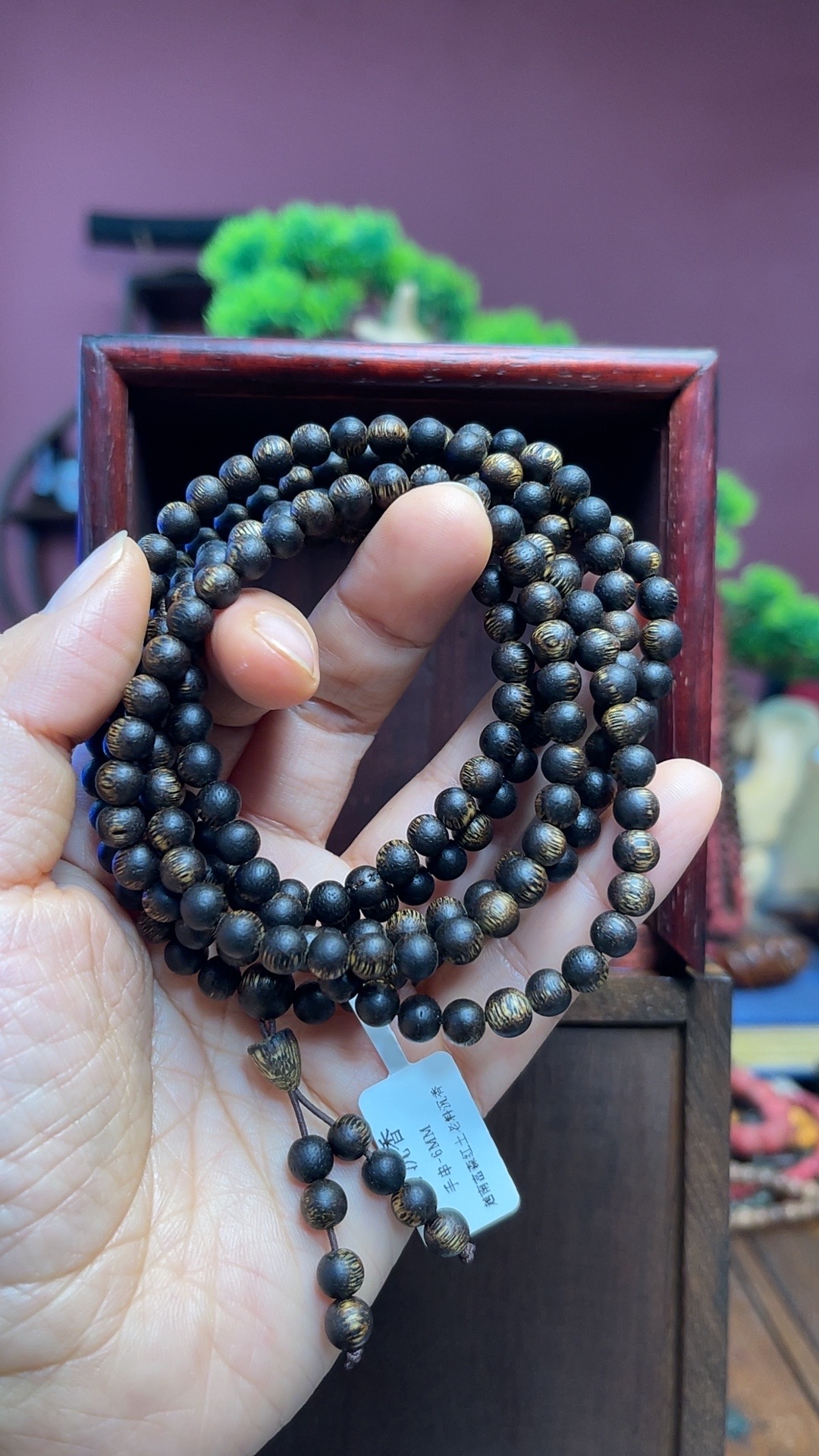 【闪购】沉香 越南富森红土老料长串6MM-085