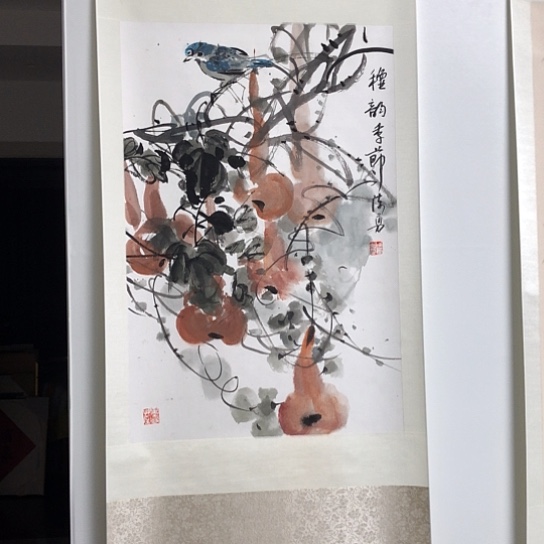越***勇书法陈老师花鸟作品