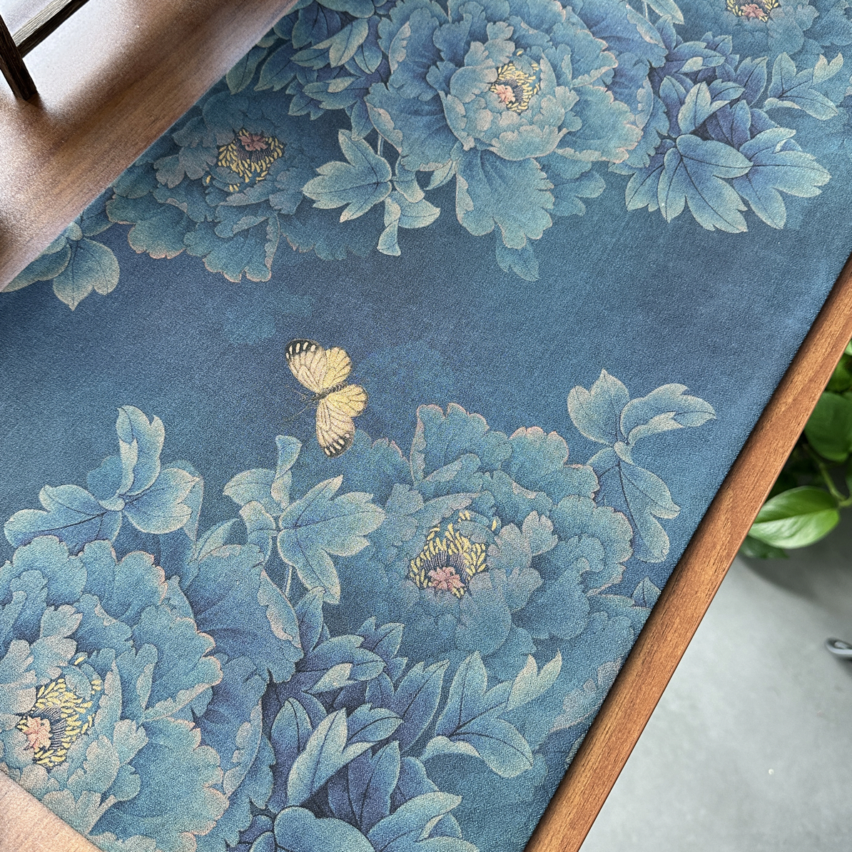 【芳华】65×33双面香云纱茶席新中式复古高档茶席禅意鼠标垫