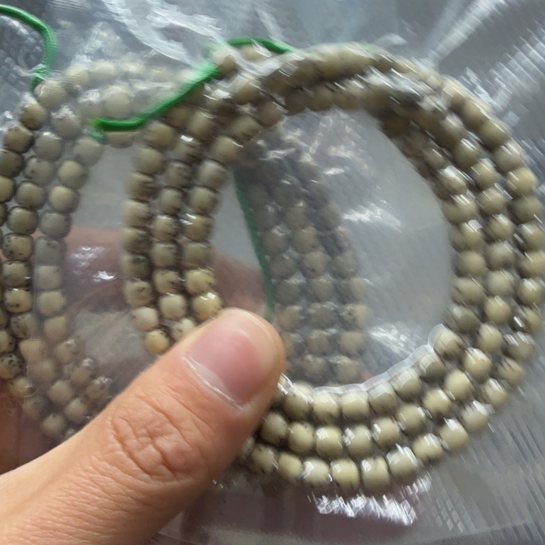 星月菩提手串半壁江山石玉糯冰