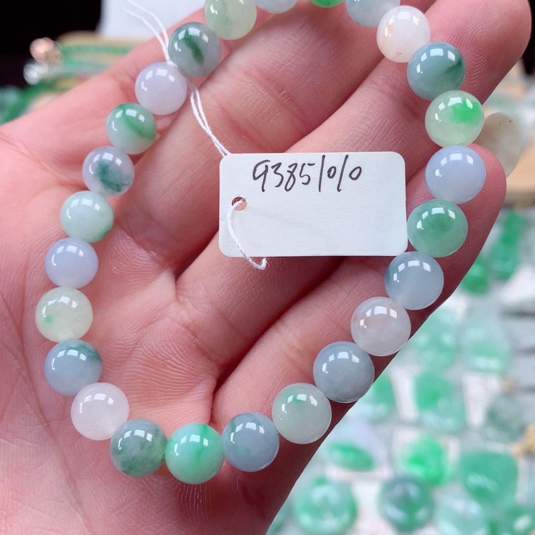 翡翠手链未镶嵌翡翠珠链