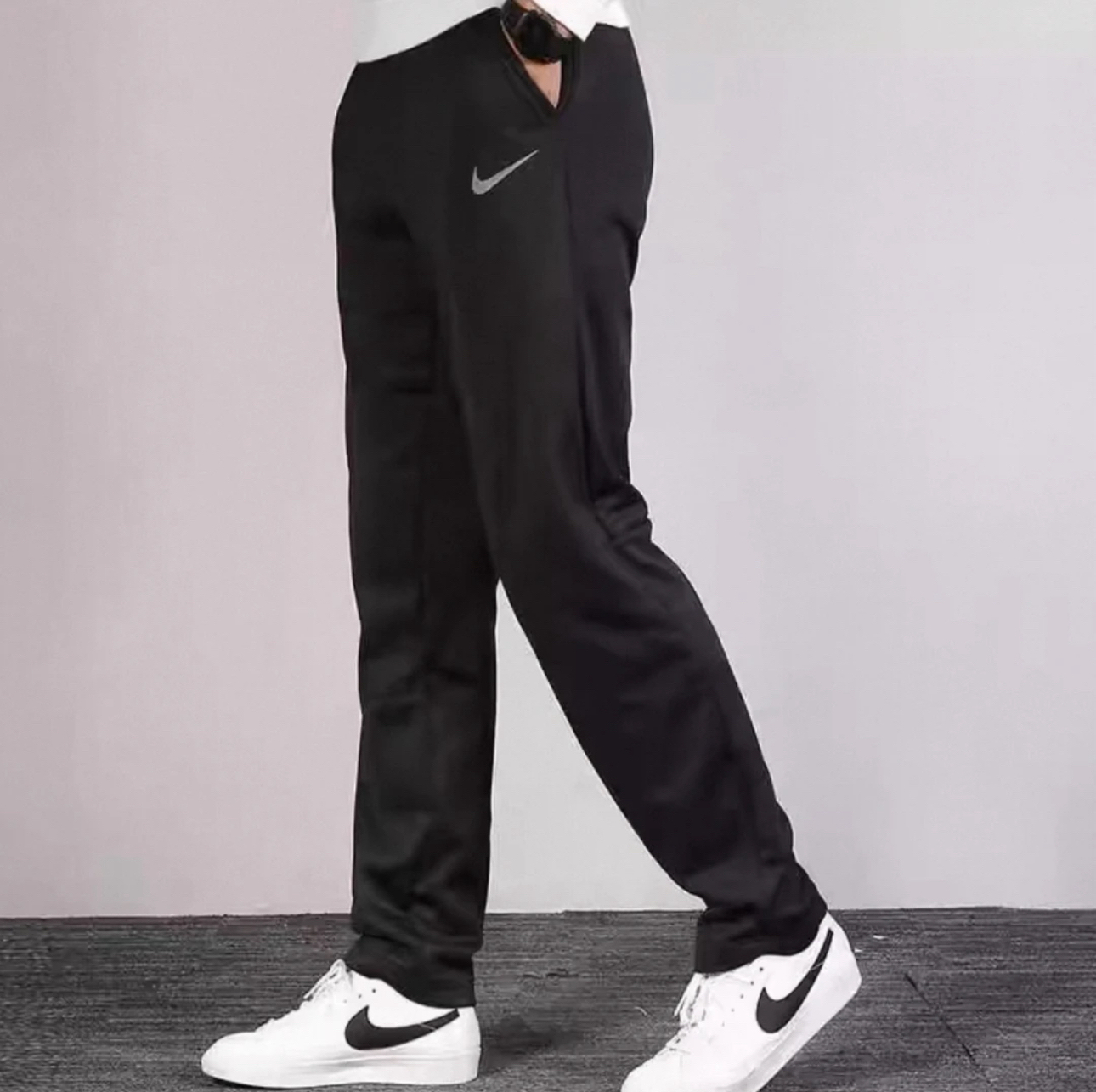 Nike/耐克正品休闲男子时尚运动训练健身舒适针织长裤 932254-010