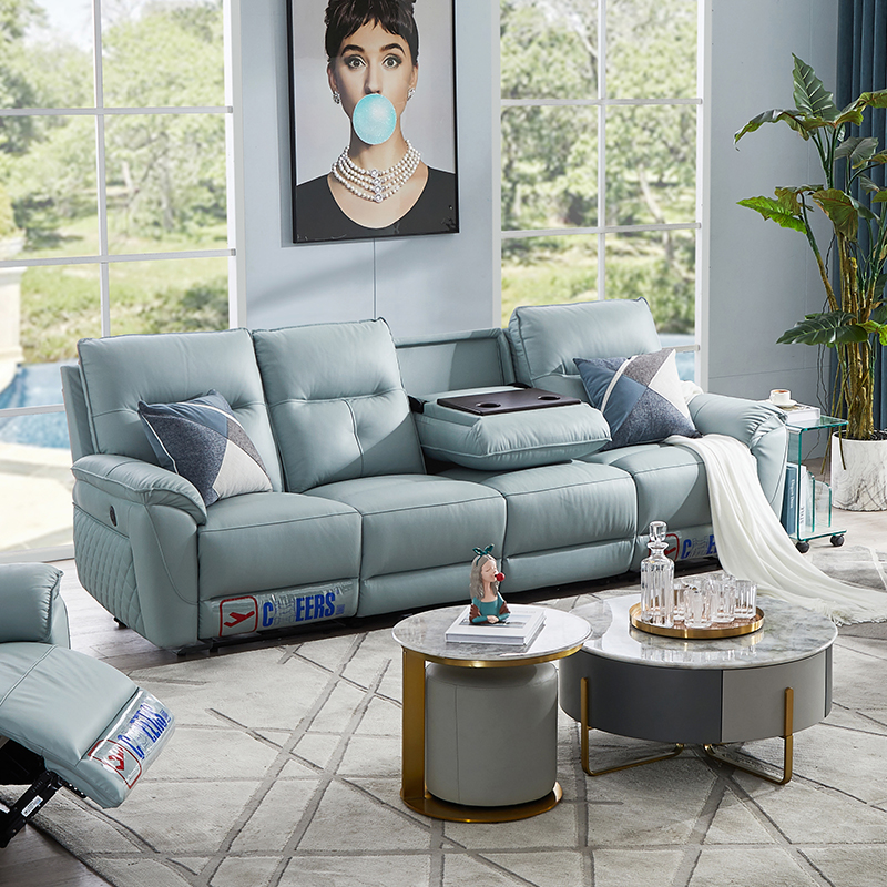 【国补】芝华仕头等舱贵族皮艺现代简约电动功能款组合沙发10951