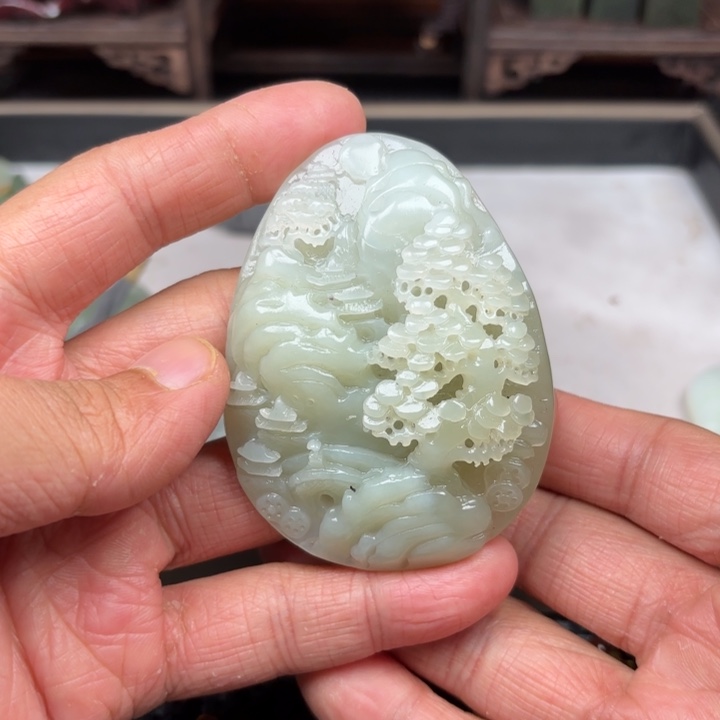 和田玉吊坠未镶嵌