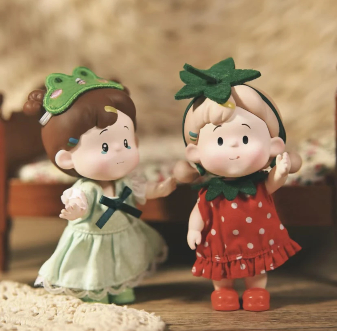 拆盒~~小花卷的百变衣橱初代系列潮玩手办摆件礼物可爱女生