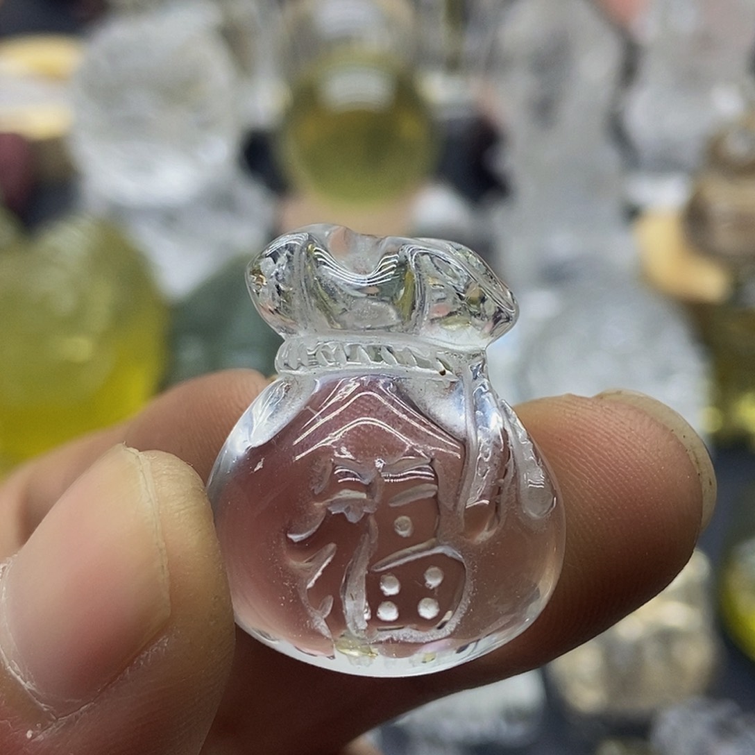 水晶摆件未镶嵌吊坠