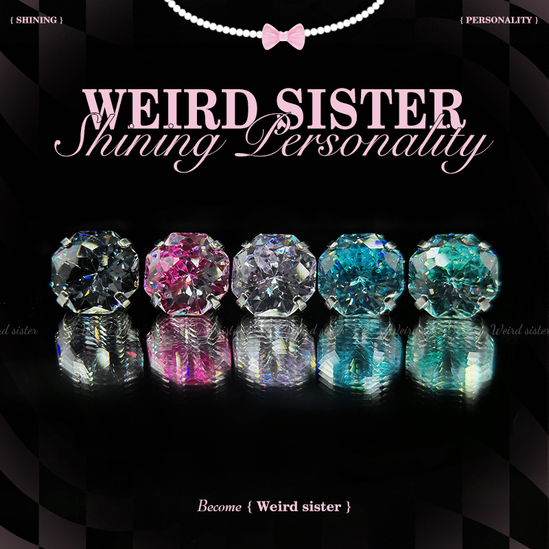 钛合金耳饰 【直播浮力专项】新手捧花0.9牙钛合金耳钉内螺纹防过敏