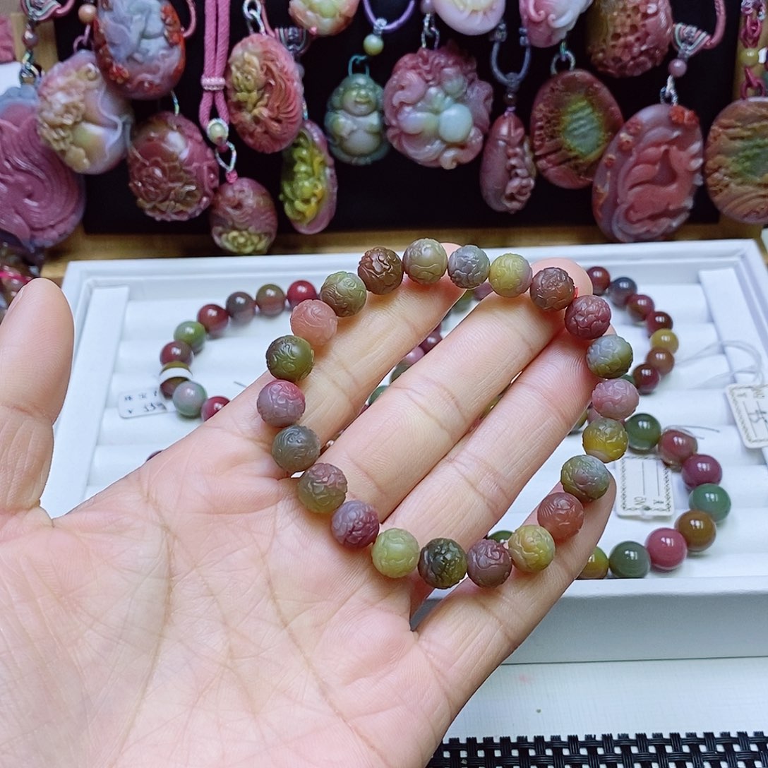 玛瑙/玉髓盐源玛瑙手串未镶嵌