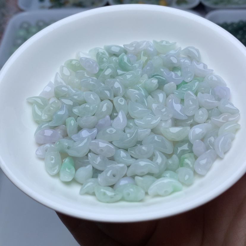 【闪购商品】未镶嵌翡翠手链翡翠手工元宝30颗